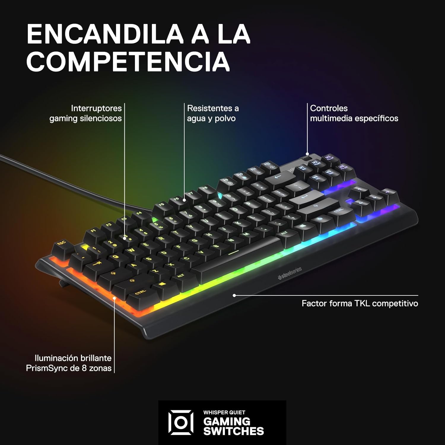 Thumbnail 2 de SteelSeries Apex 3 TKL teclado gaming