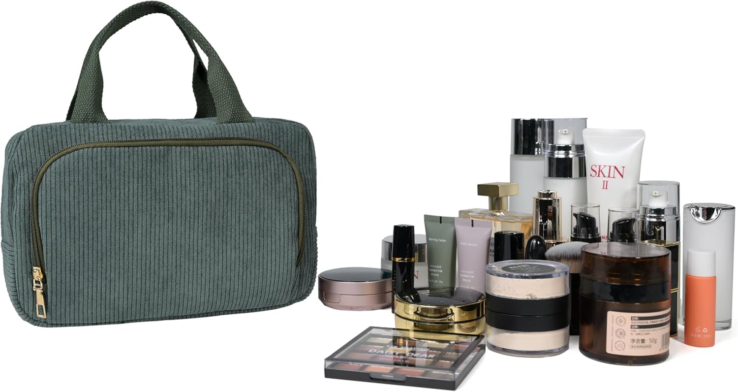 Thumbnail 6 de Funtlend Kulturtasche Damen Cord Kosmetiktasche
