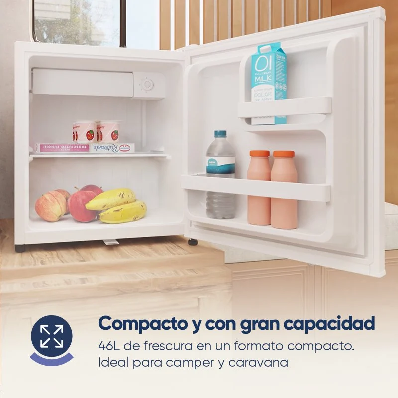 Detalle 2 de Origial COOL&FREEZE MINI 46L CAMPER: Frigorífico portátil 12V para caravanas