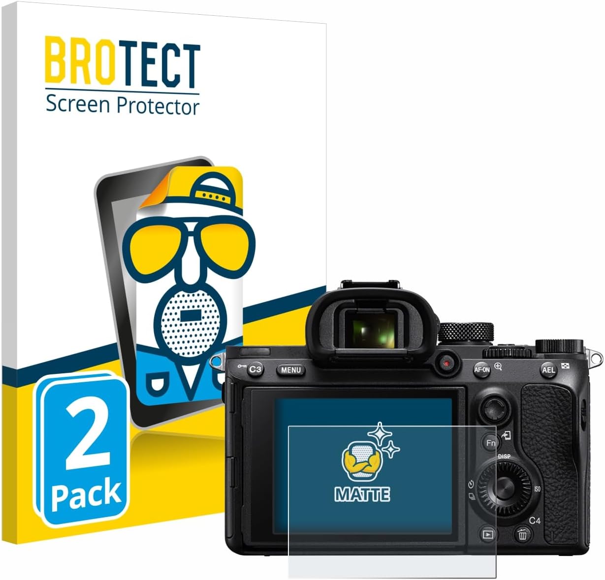 BROTECT Pellicola Protettiva Opaca per Sony Alpha 7 III / 7R II / 7S II (2 Pezzi)