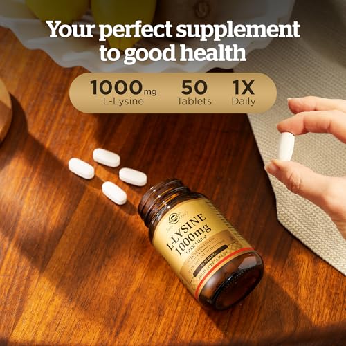 Detalle 2 de SOLGAR Lysine 1000 mg, 50 Vegicaps – L-Lysine Supplement