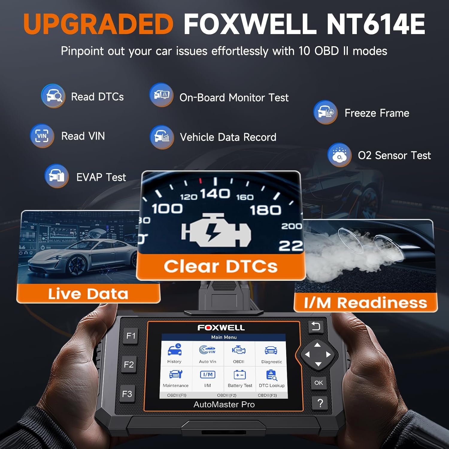 Detalle 2 de FOXWELL NT614 Elite OBD2 Scanner with 5 Resets