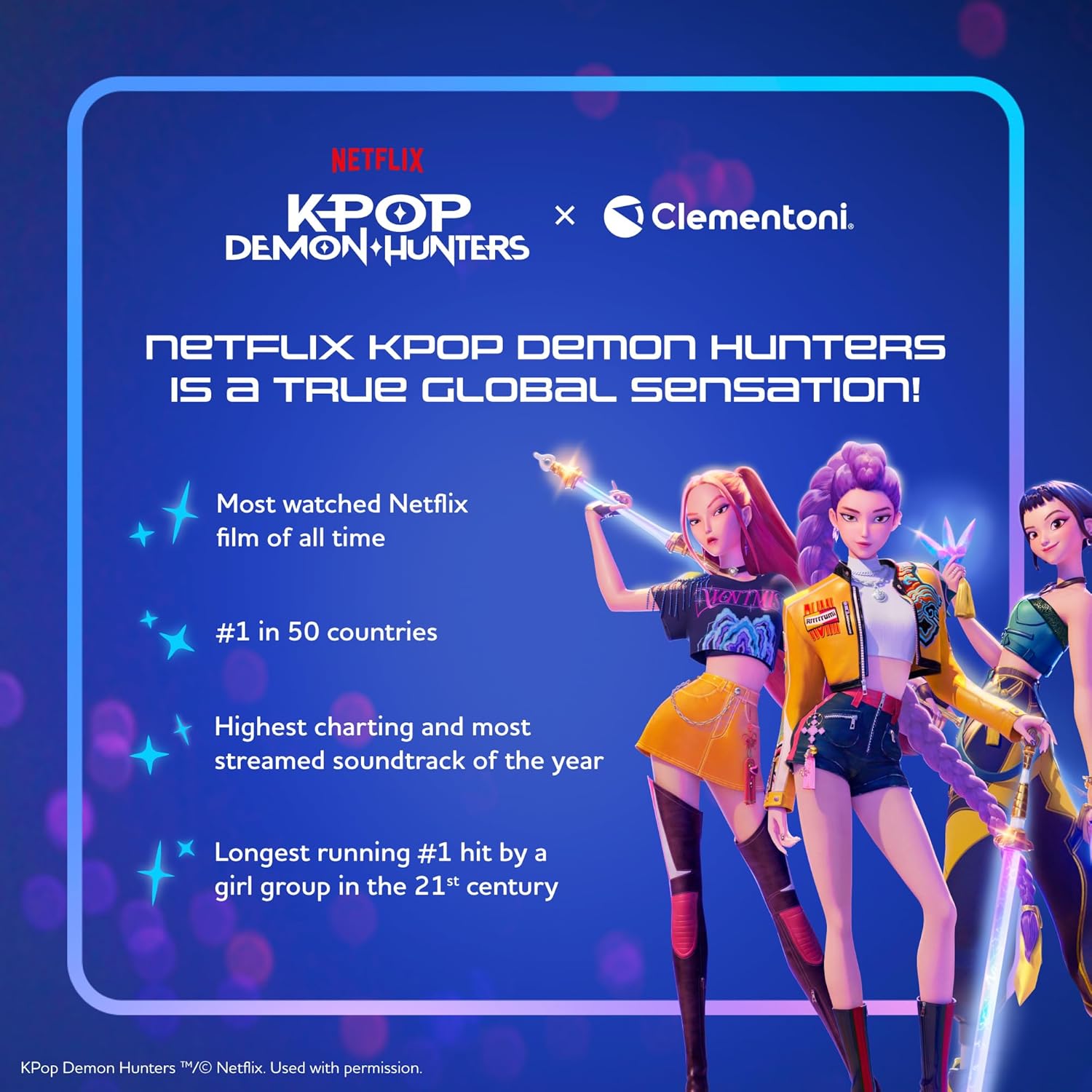 Thumbnail 6 de Clementoni Puzzle 1000 Pezzi K-pop Demon Hunters – Illustrazione esclusiva, 70x50 cm, Made in Italy