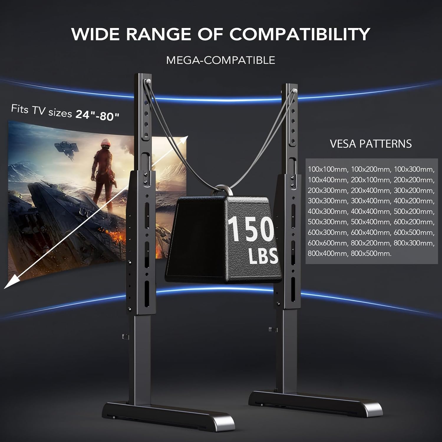 Thumbnail 4 de AX WABER AX10TB02 TV Stand 150 lbs
