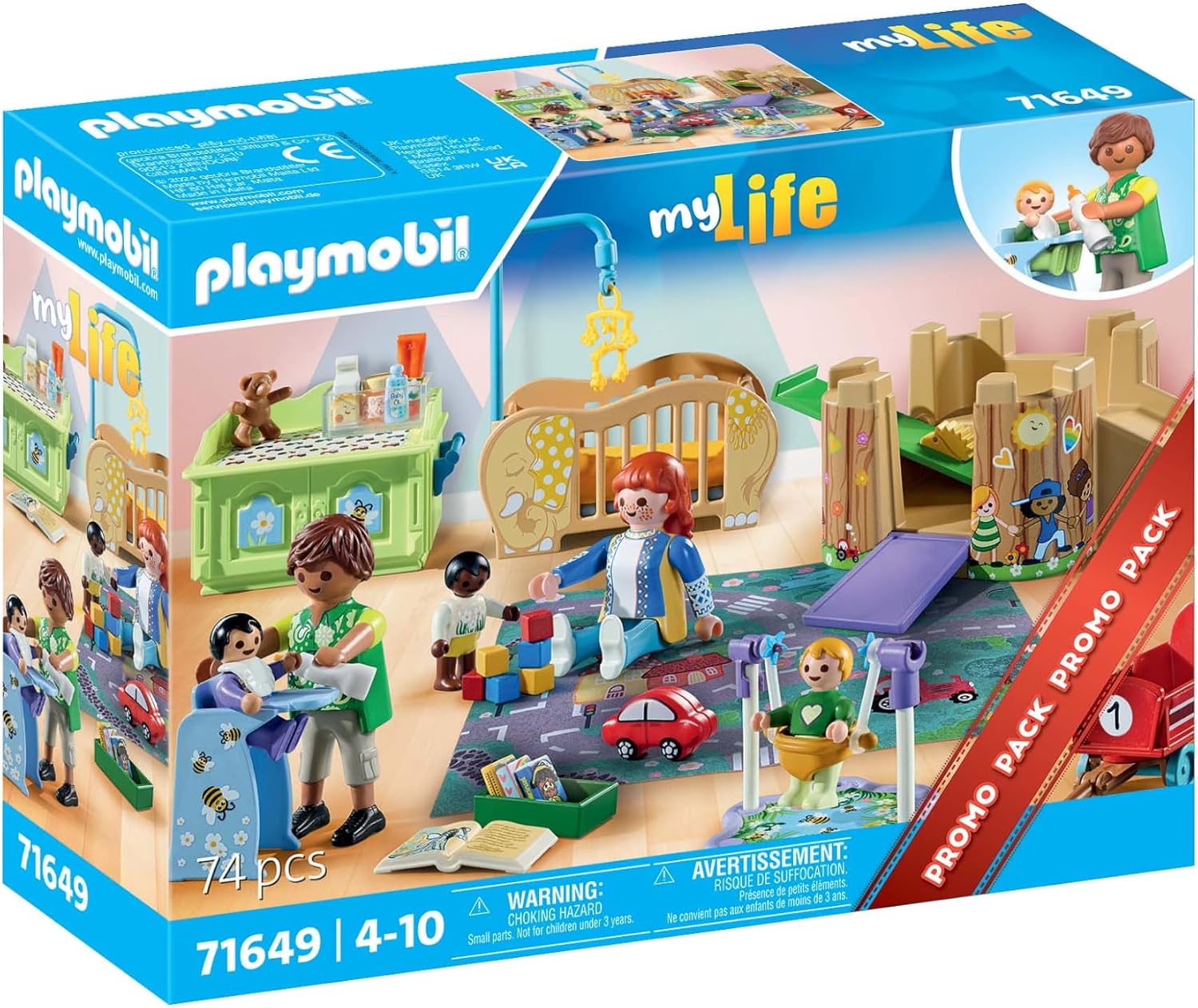 Detalle 2 de PLAYMOBIL MyLife Promo Pack 71649 Krabbelgruppe – 74-teiliges Set für Babys und Kleinkinder ab 4 Jahren