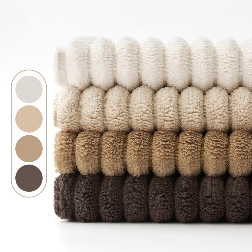 Thumbnail 1 de EMEMA Kissenbezug 40x40 cm Kordsamt Braun 4er Set