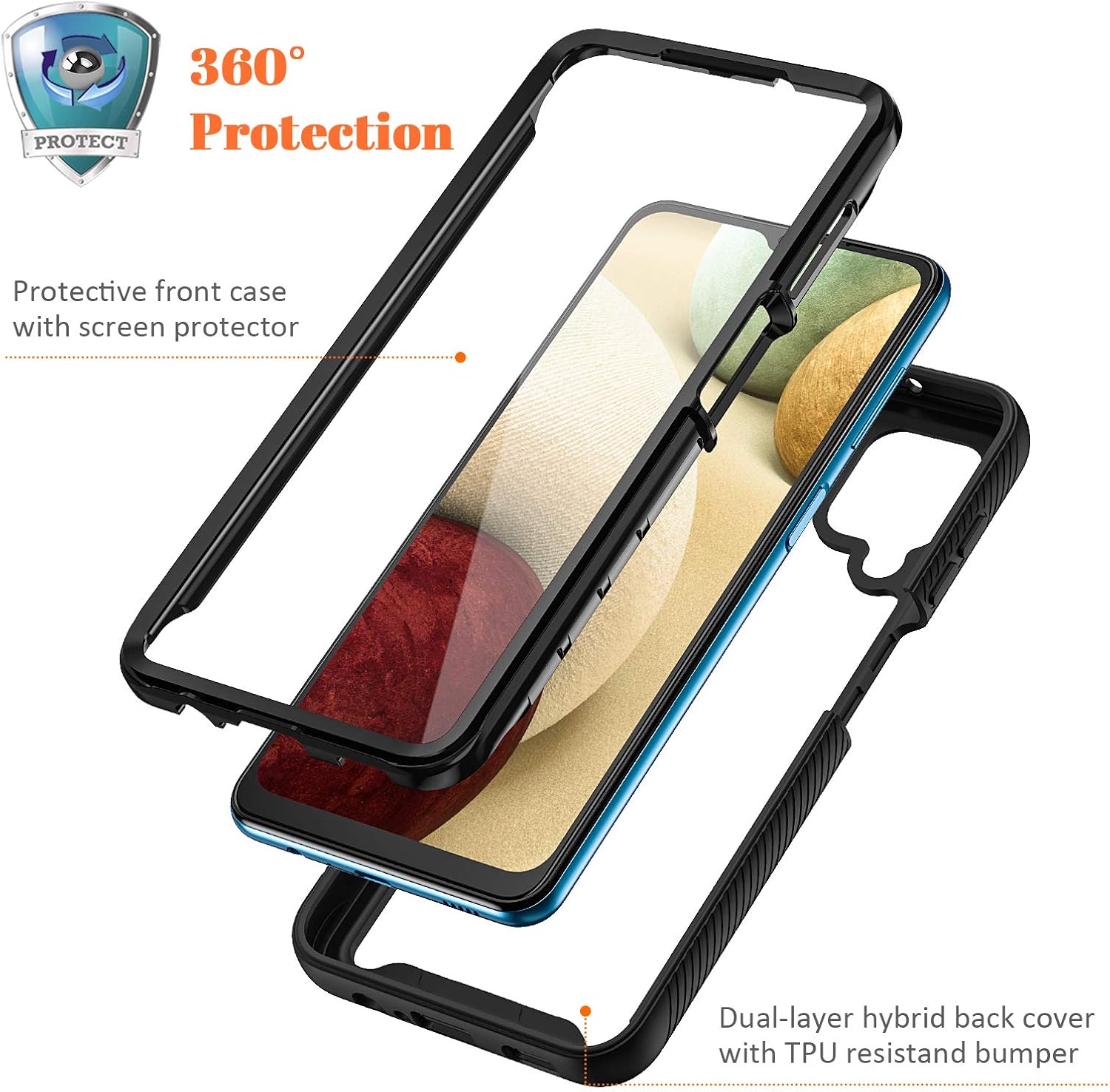 Thumbnail 1 de seacosmo A12 M12 case with shockproof protection