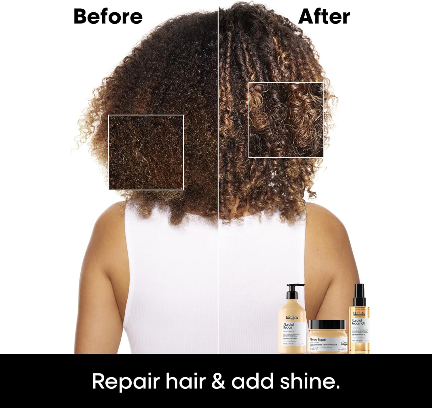 Thumbnail 1 de L’Oréal Professionnel Serie Expert Absolut Repair mask with protein and gold quinoa, 250 ml