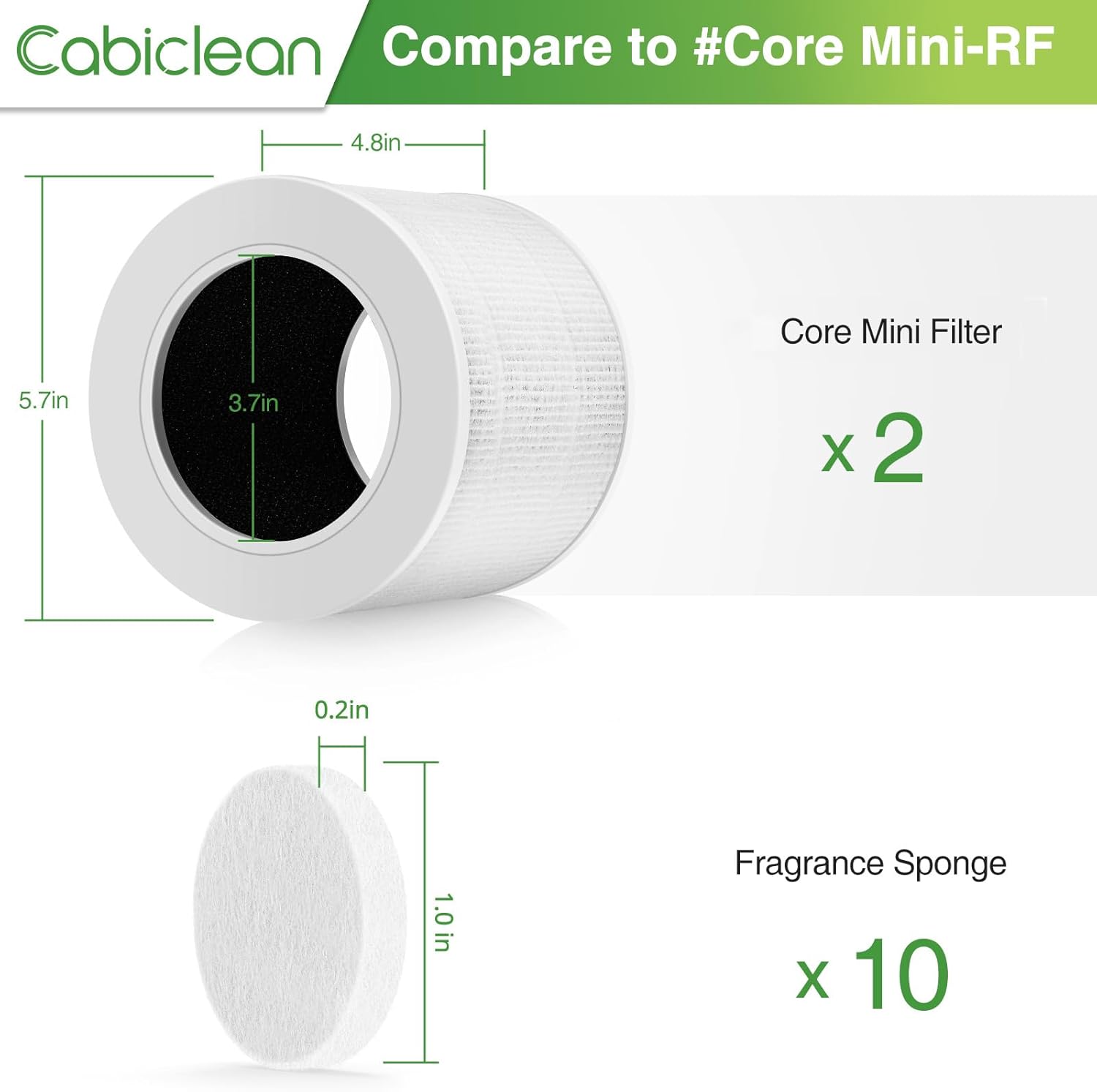 Thumbnail 2 de Core Mini Replacement Filter 2-Pack with 10 Fragrance Sponges