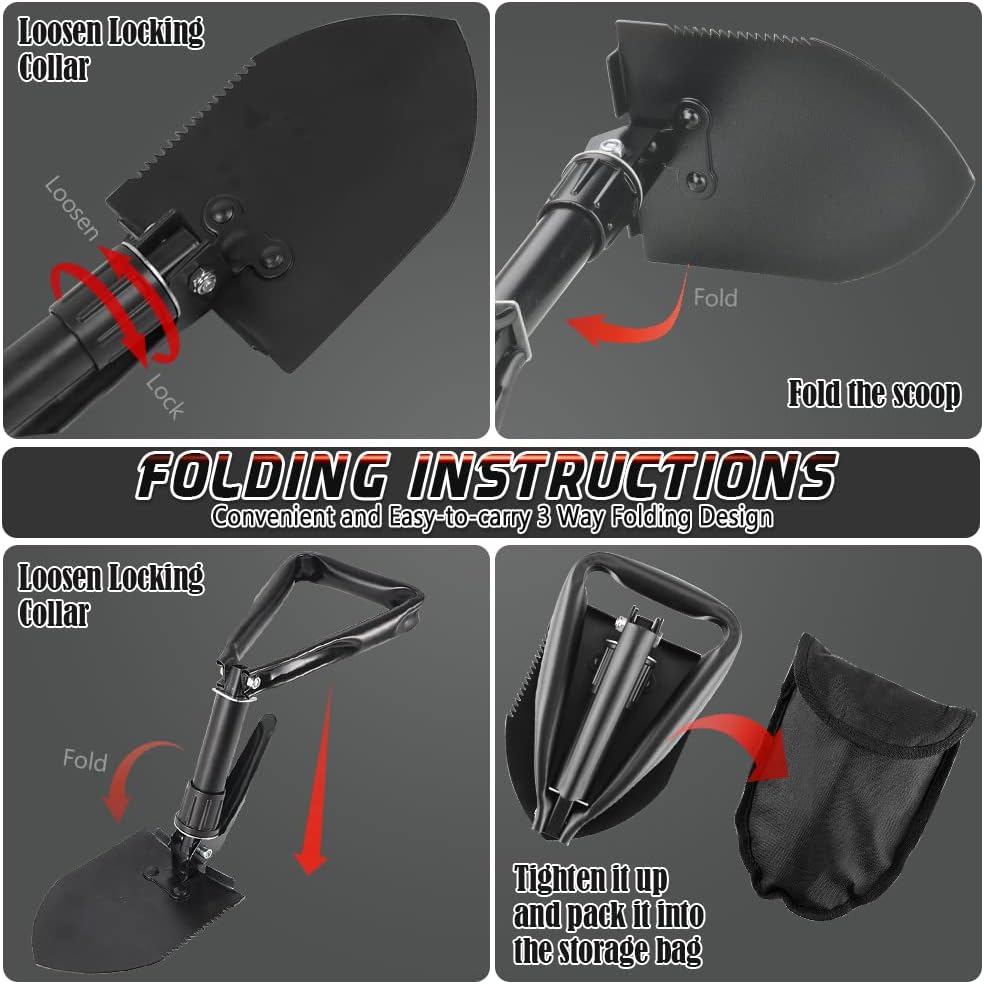 Thumbnail 6 de Pelle à Creuser 47 cm légère et pliable en acier ⌘