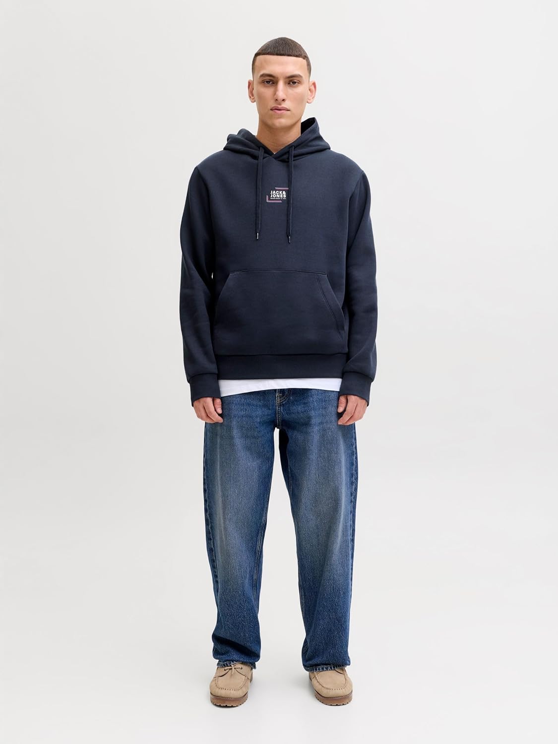 Thumbnail 3 de Jack & Jones Hood JJCORP Graphic : sweat à capuche homme à coupe normale