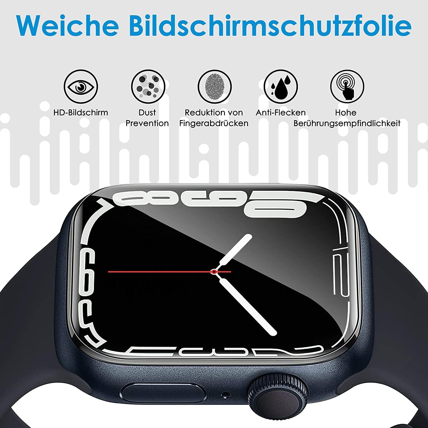 Thumbnail 1 de UniqueMe 44mm Schutzfolie Apple Watch