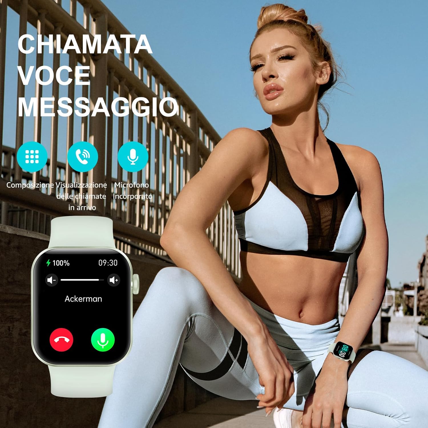 Thumbnail 1 de ASEEYIRJ Smartwatch P2 – 1.85", Telefono Bluetooth, 140 modalità sportive, IP68, cardiofrequenzimetro, SpO2 e autonomia fino a 14 giorni
