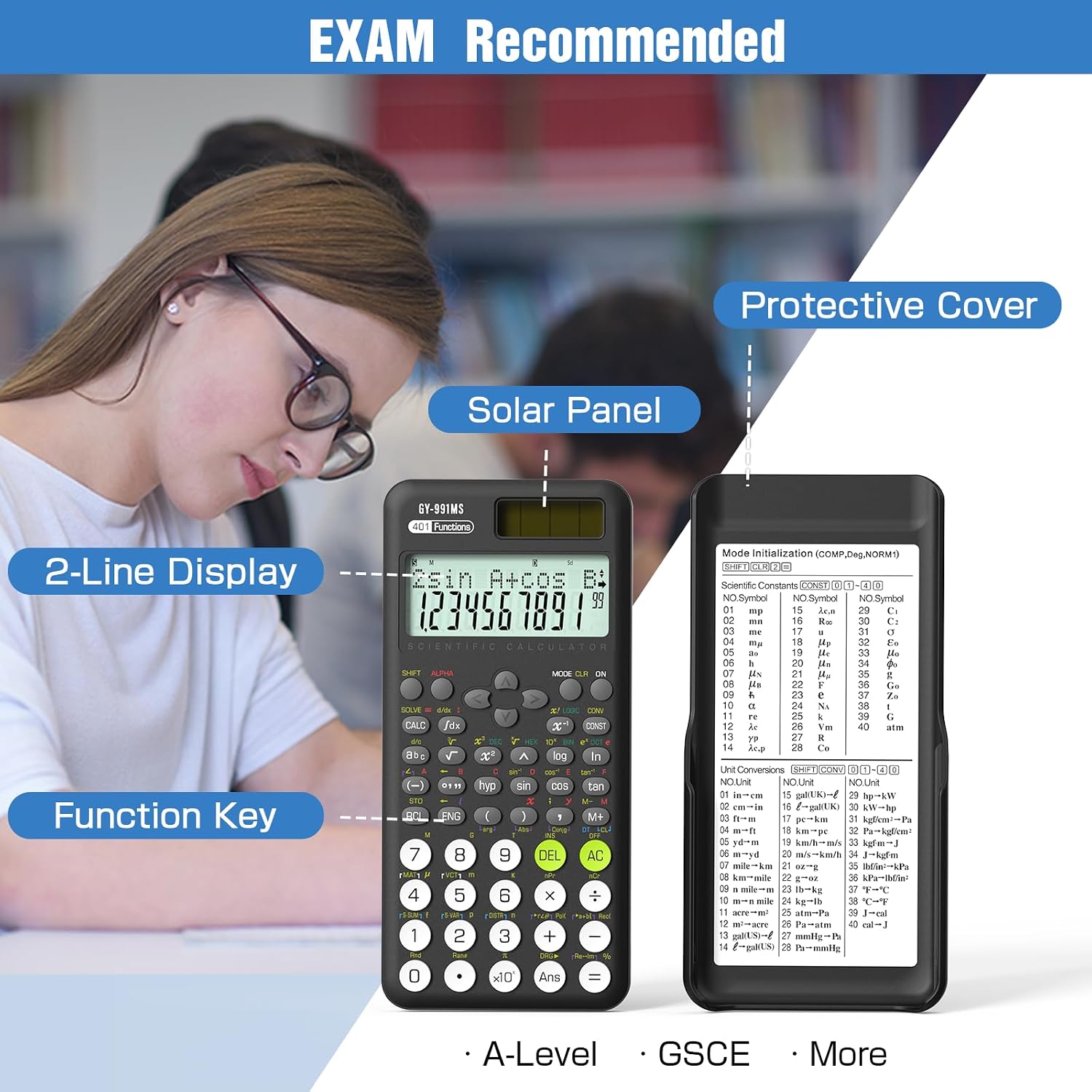 Detalle 2 de NEWYES 991MS-II School Scientific Calculator