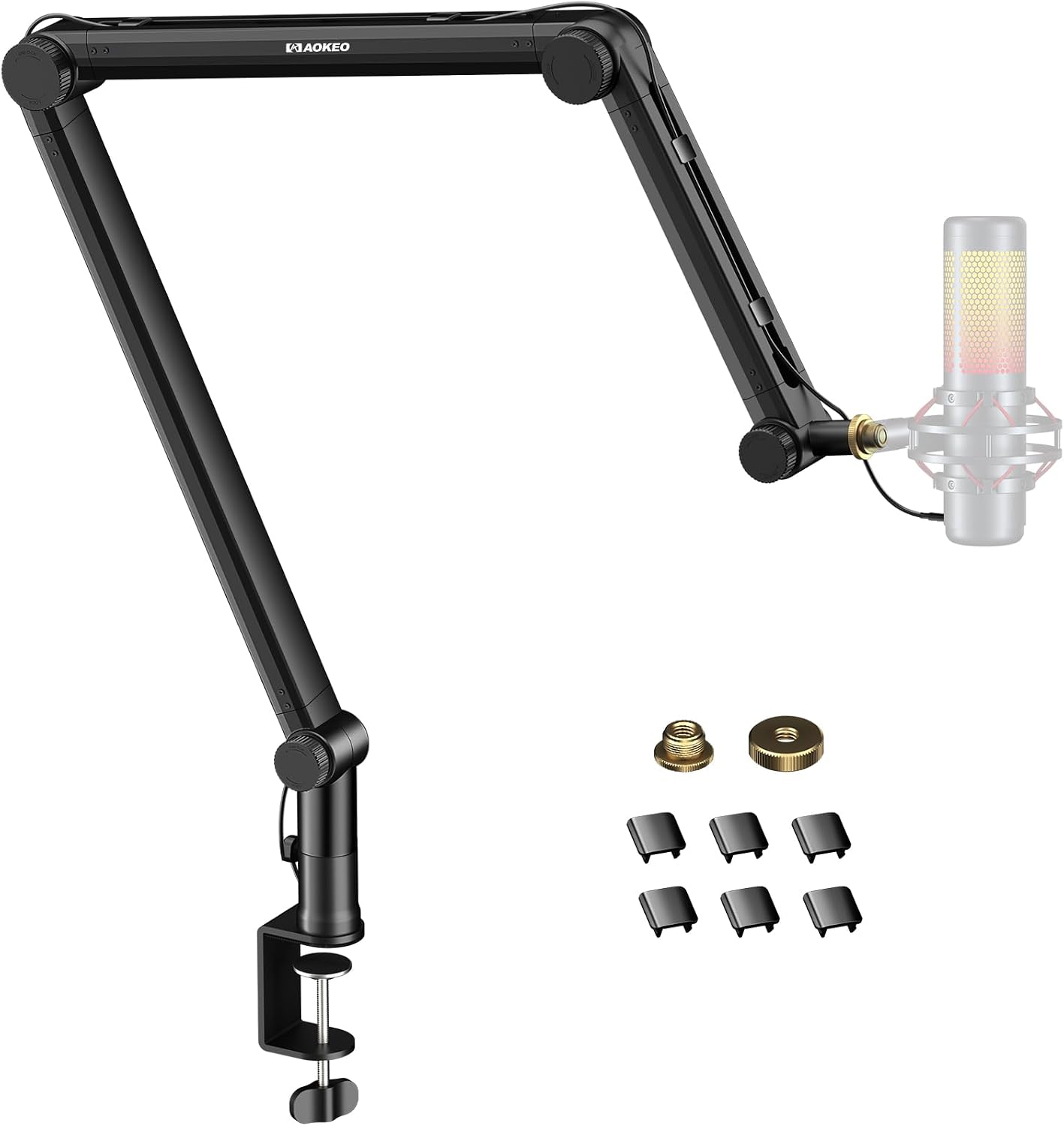 Detalle de Aokeo AK-49 Microphone Boom Arm, 360° Rotation, Three Adjustable Arms