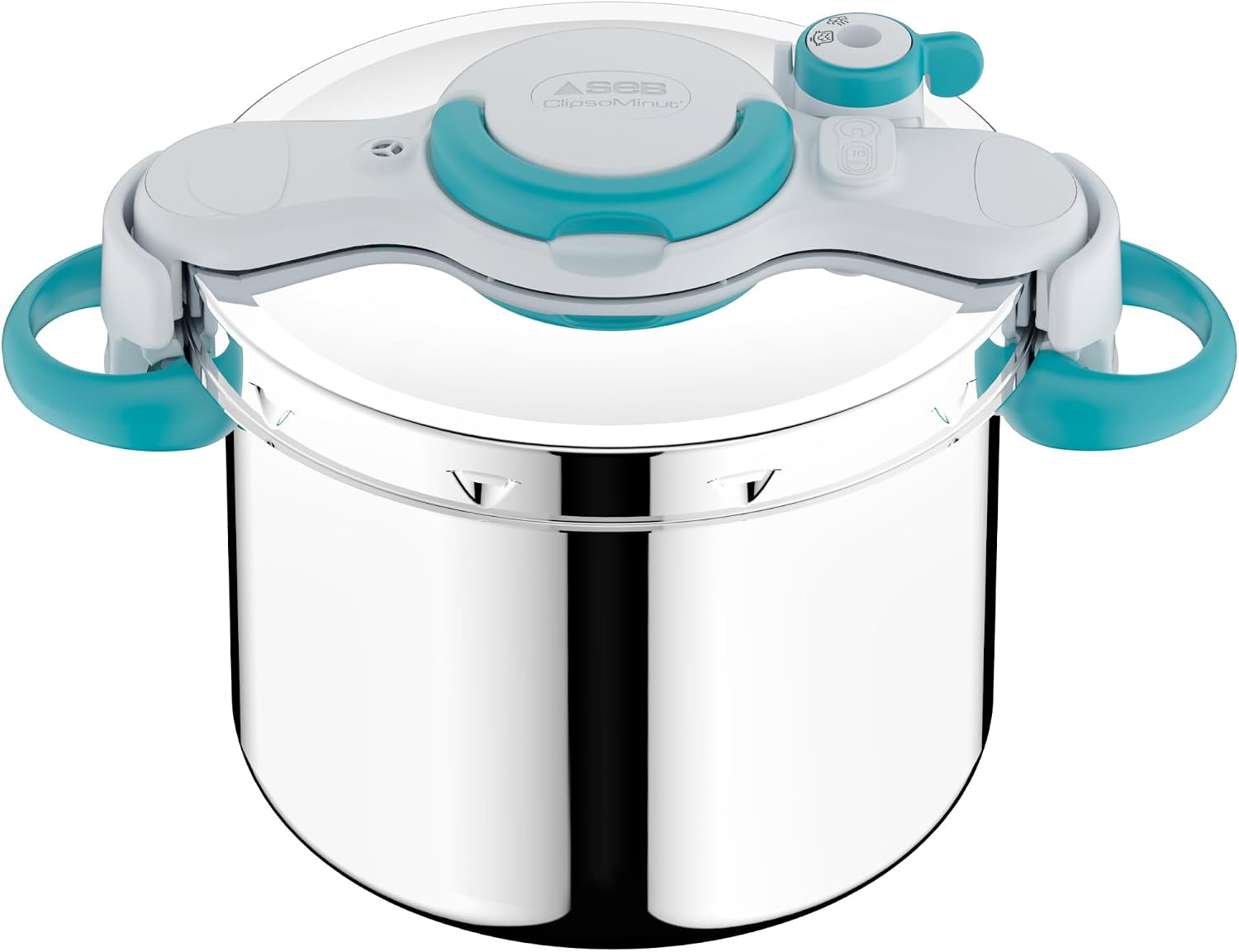 Detalle de SEB ClipsoMinut' Easy+ 9L – Cocotte-minute inox, ouverture à une main, induction, fabrication France