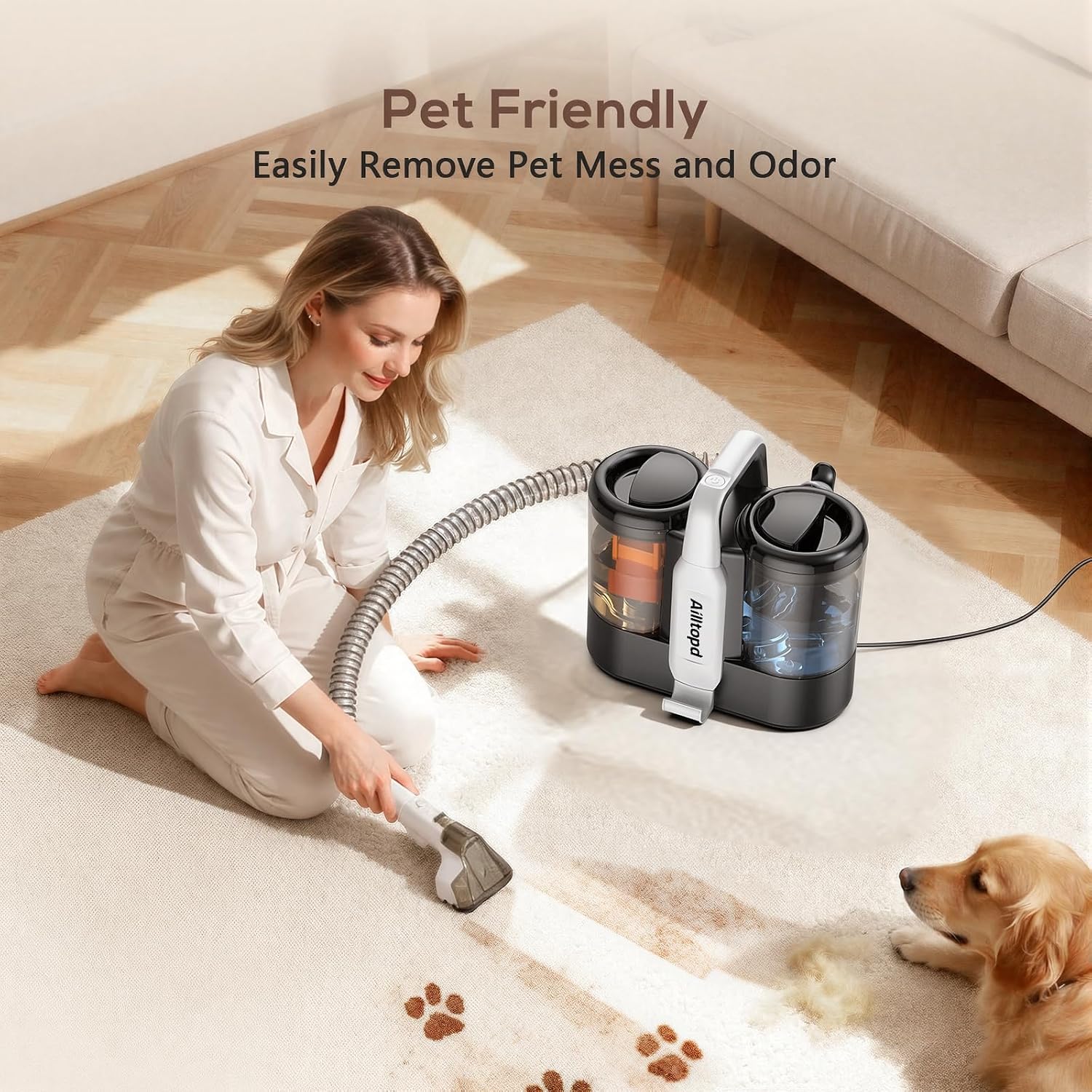 Thumbnail 2 de Ailltopd Portable Carpet Cleaner 1.5L Tank