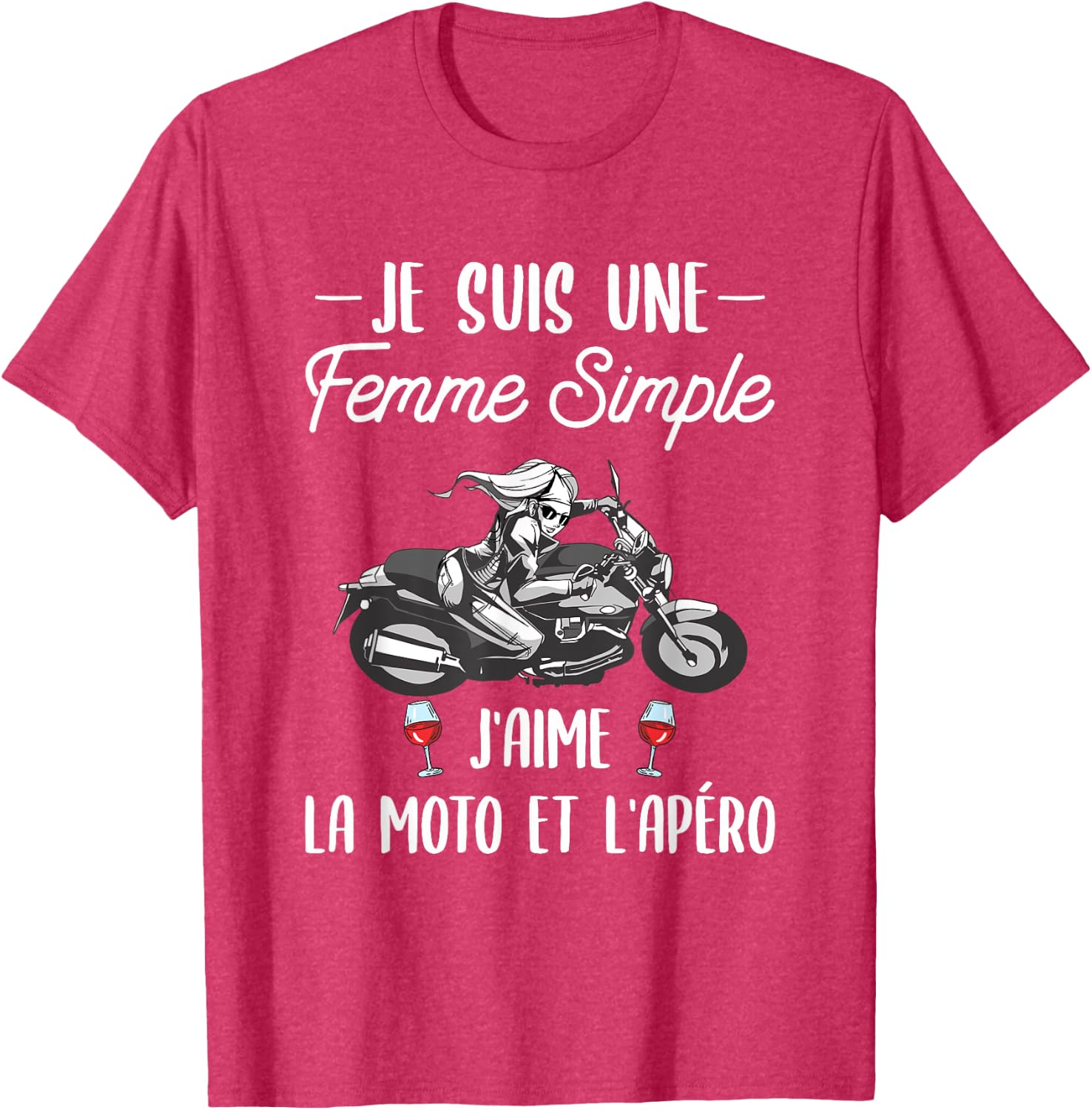 Detalle 2 de T-shirt moto femme léger pour apéro