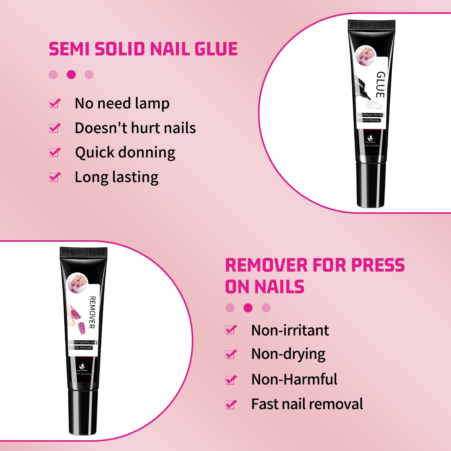 Thumbnail 1 de Nagelkleber-Set 15 g für Press-On-Nägel