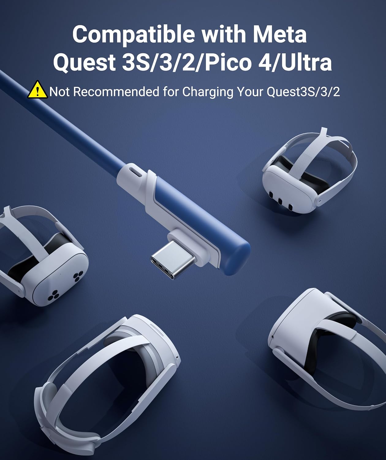 Detalle 2 de Syntech Link Cable 16 FT: USB 3.0 A to USB-C for Meta Quest 3/Quest 2 family and Pico 4
