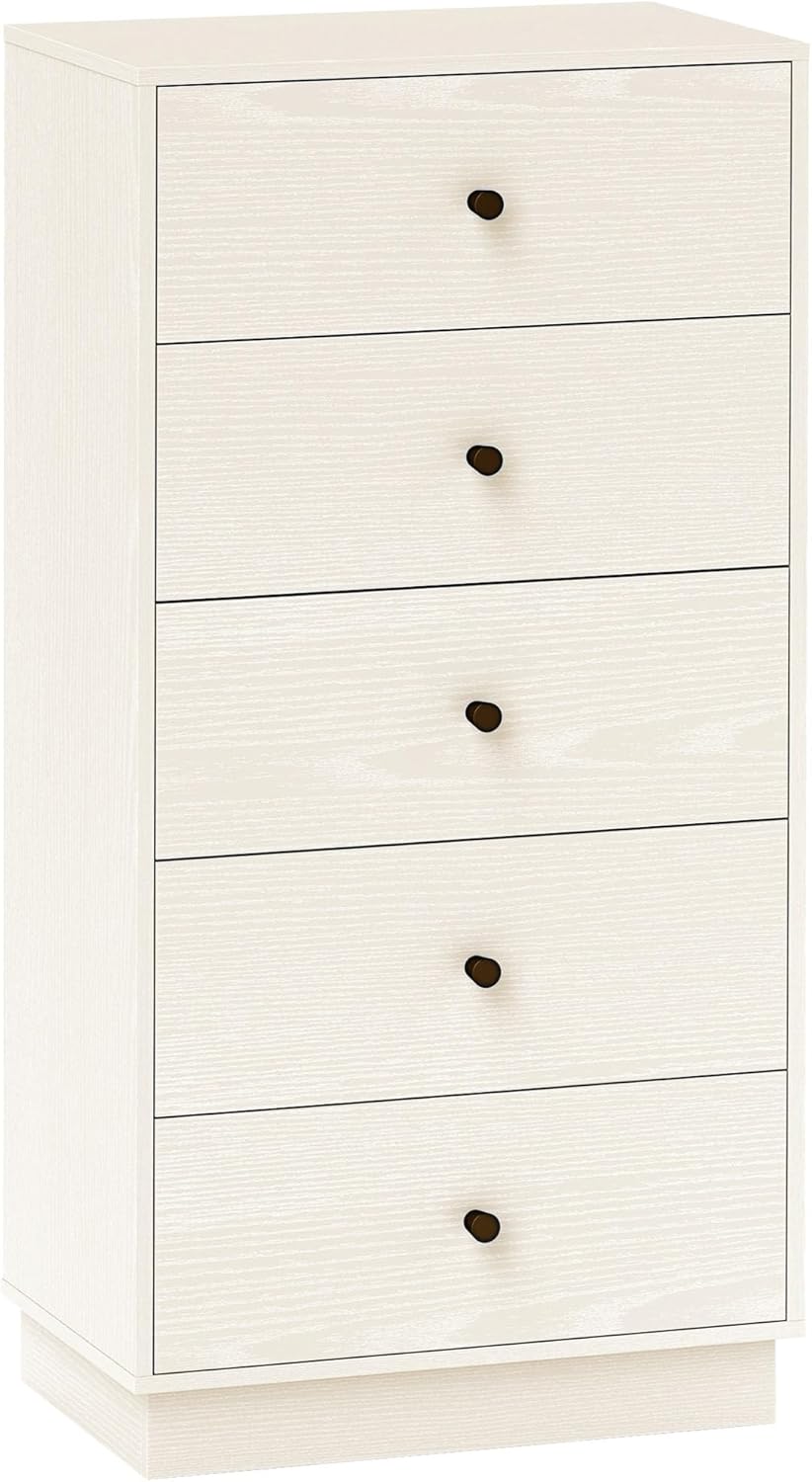 HOMCOM commode 5 tiroirs 47 x 29 x 95 cm
