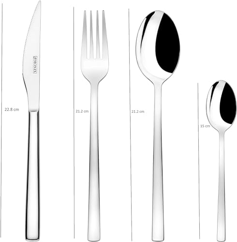 Thumbnail 1 de MONIX Génova set cubiertos 24 piezas, acero 18/10 🍽