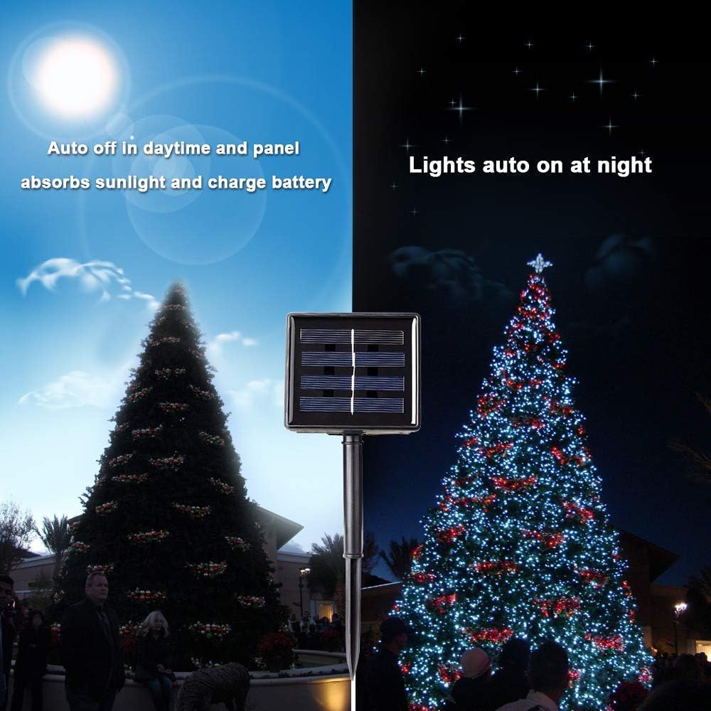 Thumbnail 4 de NEXVIN Solar Weihnachtsbeleuchtung Außen 20m • 200 LED im 8-Modi-Lichtschlauch