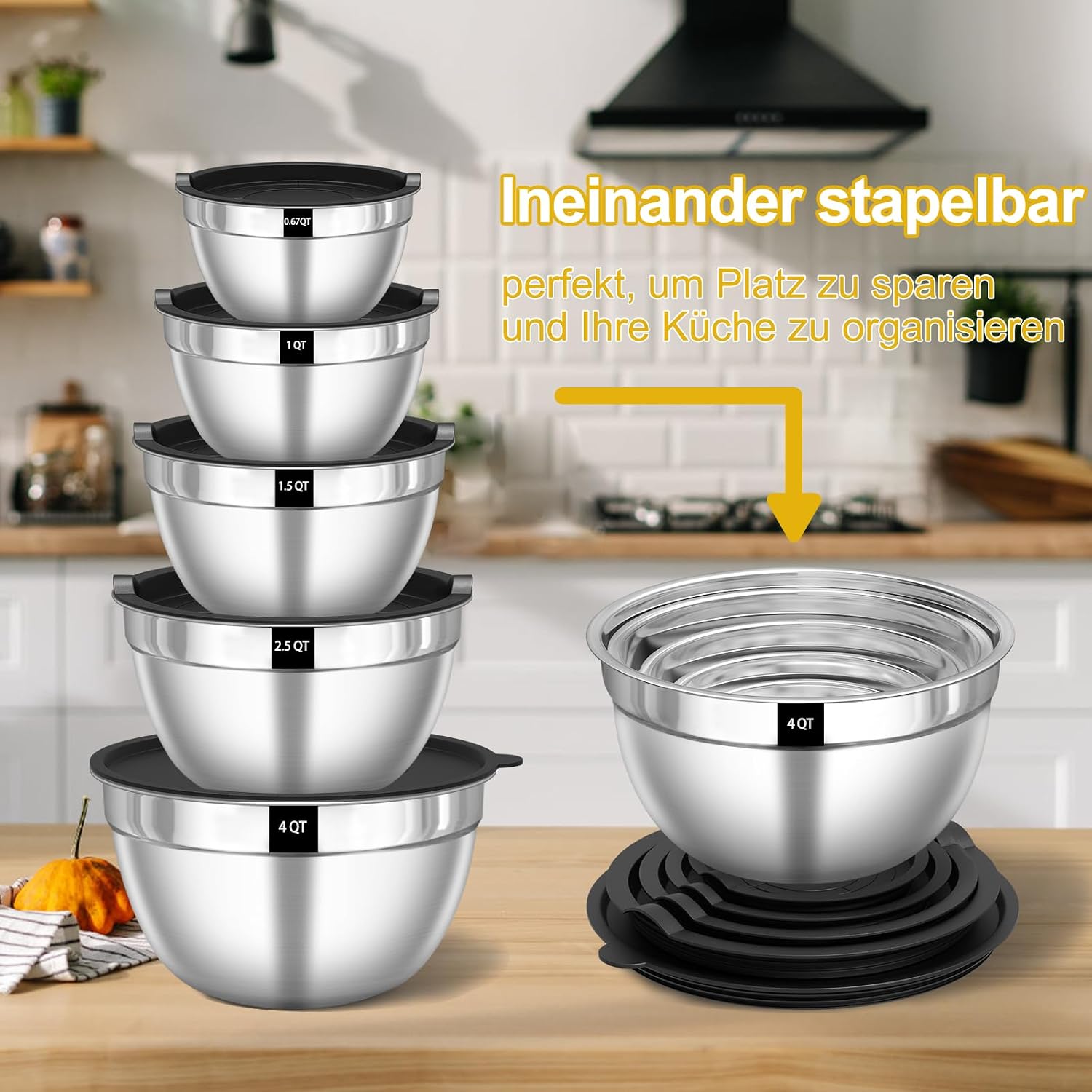 Thumbnail 4 de Terlulu Rührschüssel Set 5er 4,5L
