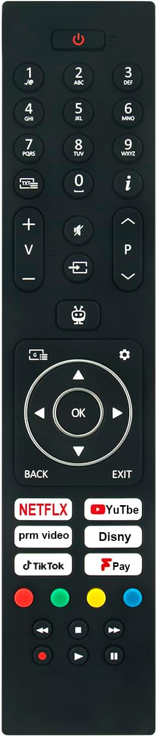 Detalle de VINABTY Replacement TV Remote Control for Panasonic RC45137T and compatible Smart Full HD LCD TVs