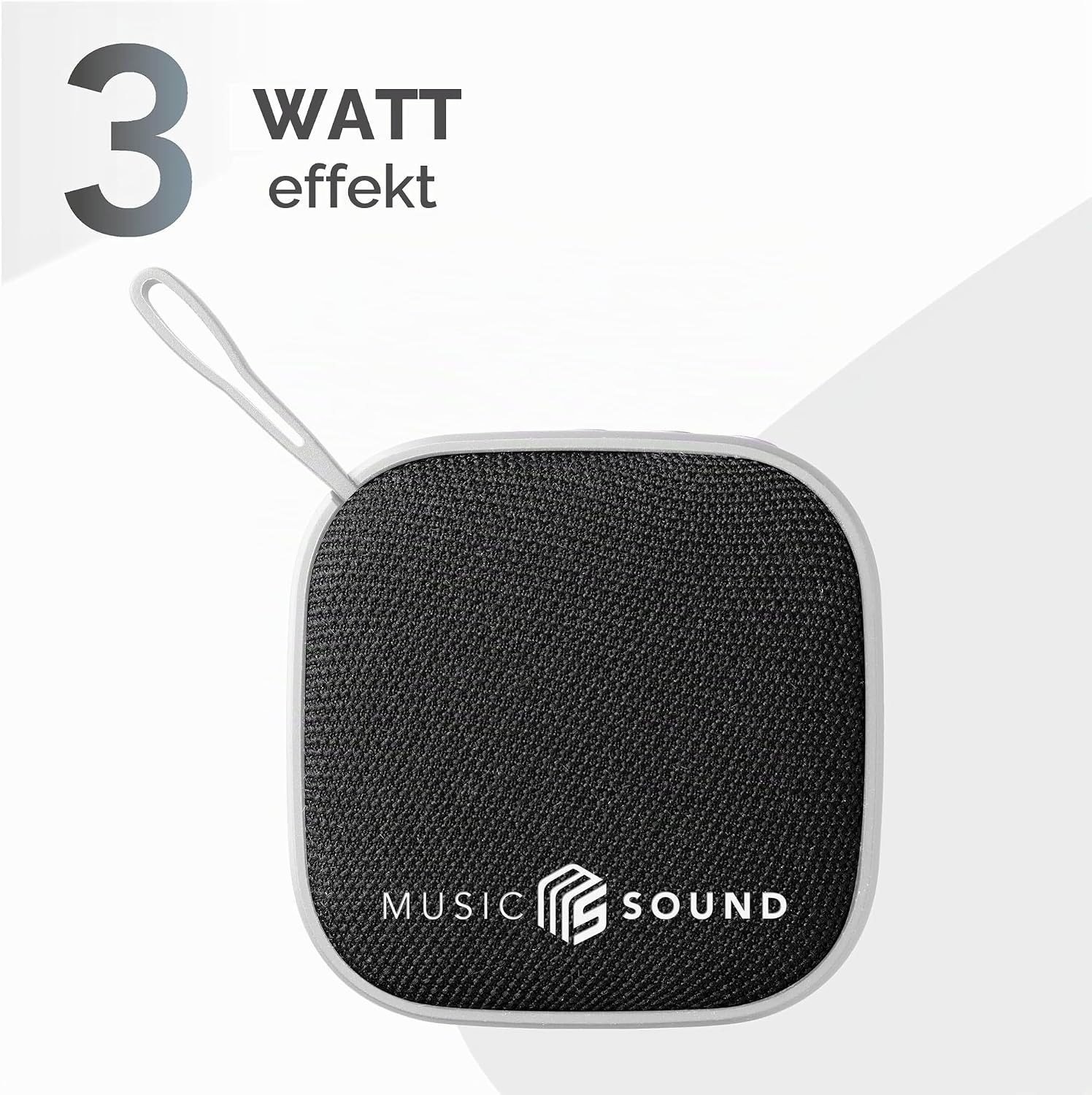 Detalle 2 de Music Sound MINI BTSPKMSMINI3W – bärbar Bluetooth-högtalare med tygfinish