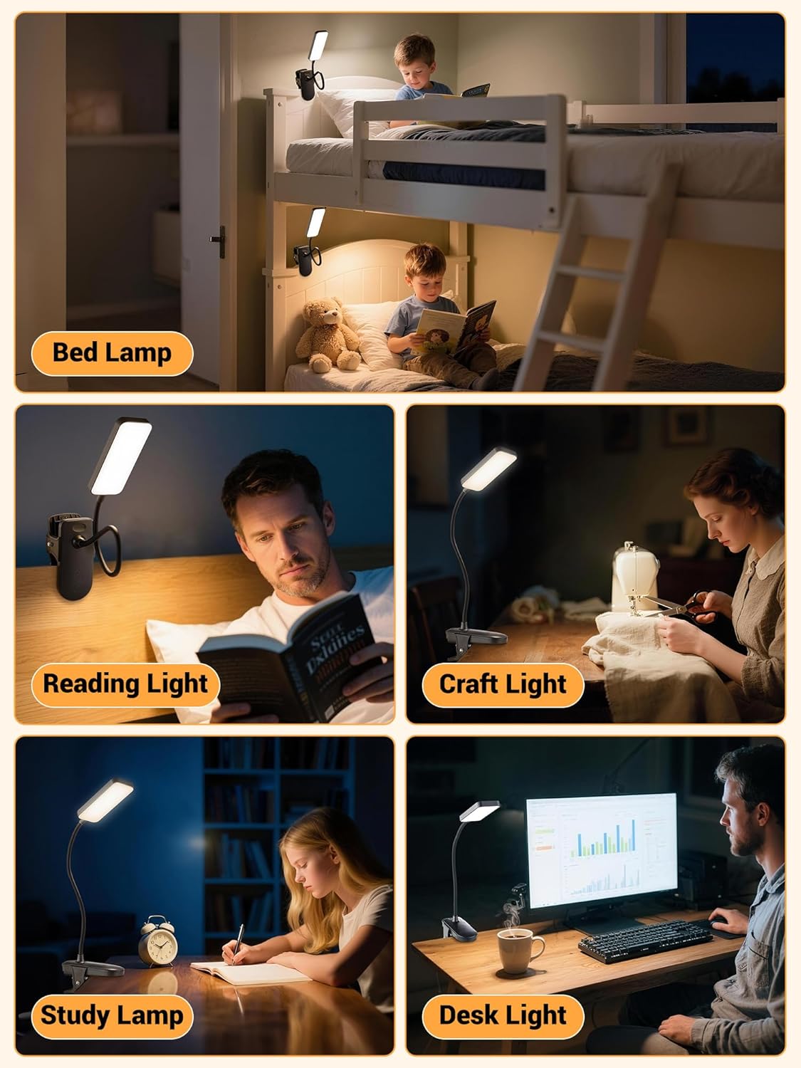 Thumbnail 4 de ReinHoo Clip On Reading Light 450 Lumen