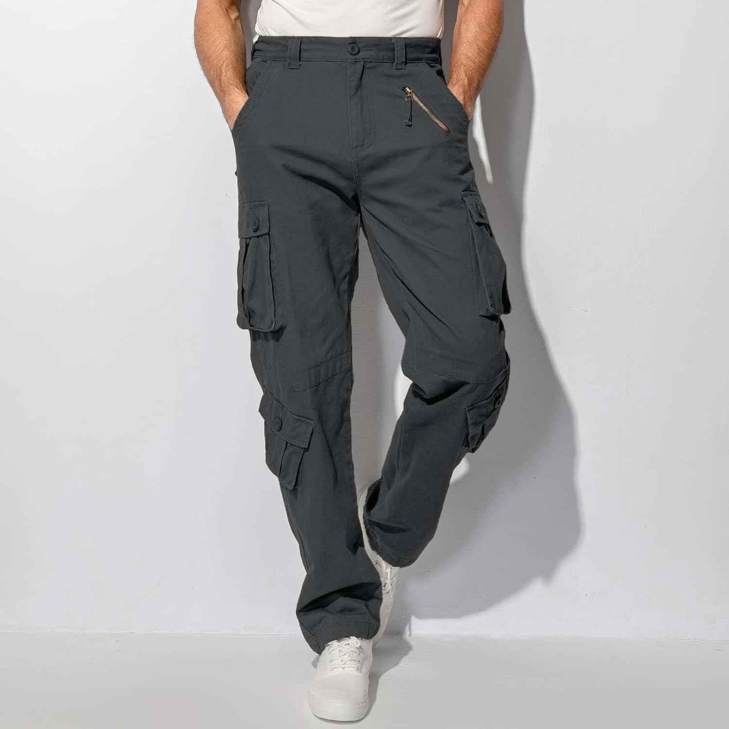 Thumbnail 5 de Jessie Kidden men’s combat camo cargo trousers (combat camo / tactical work pants #7533)