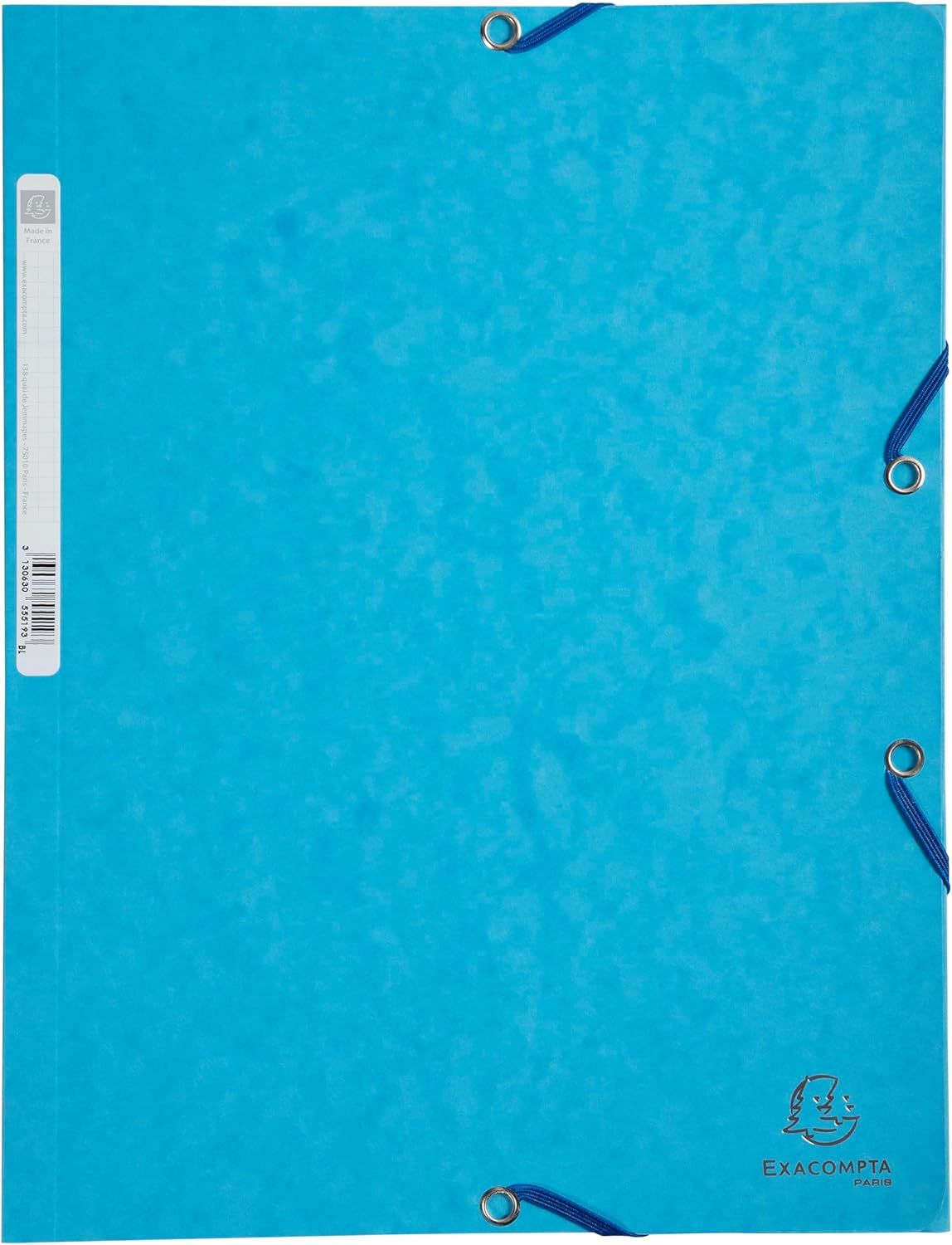 Detalle de Forever elasticizzato 3 flap cartella 400 gsm, confezione 25 (Blue) – carta cartelline con elastico a tre lembi