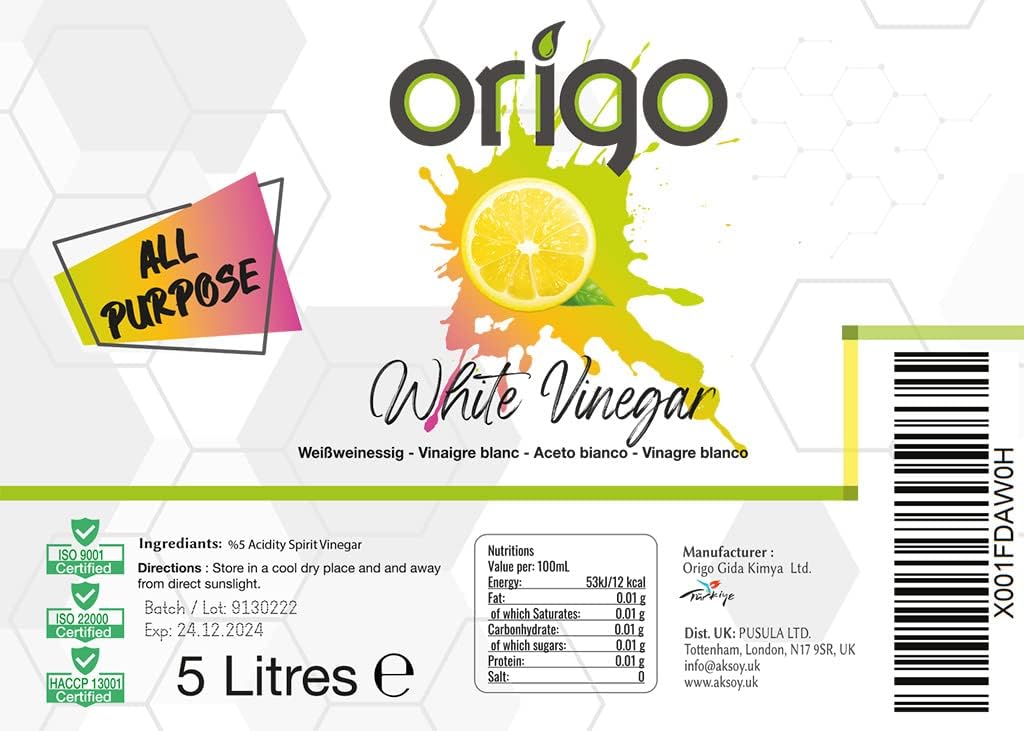 Detalle 2 de Origo White Vinegar 5L