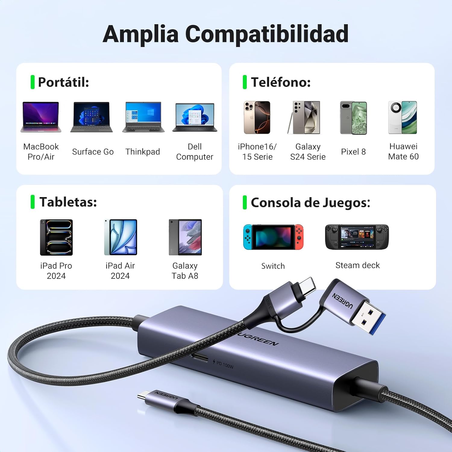 Thumbnail 6 de UGREEN Capturadora Vídeo HDMI 4K 30Hz para Streaming 🎥