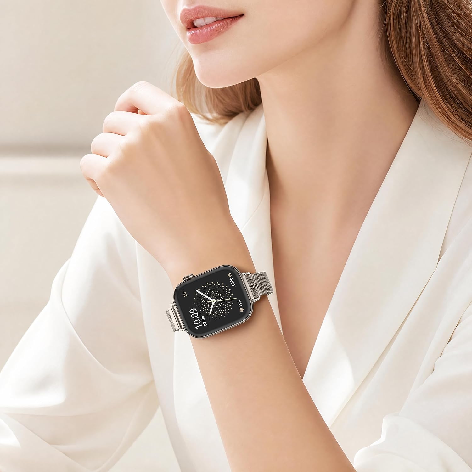 Thumbnail 6 de WADELIZ Ultra-Slim Milanese Loop: 14mm Lightweight Mesh Band for Apple Watch