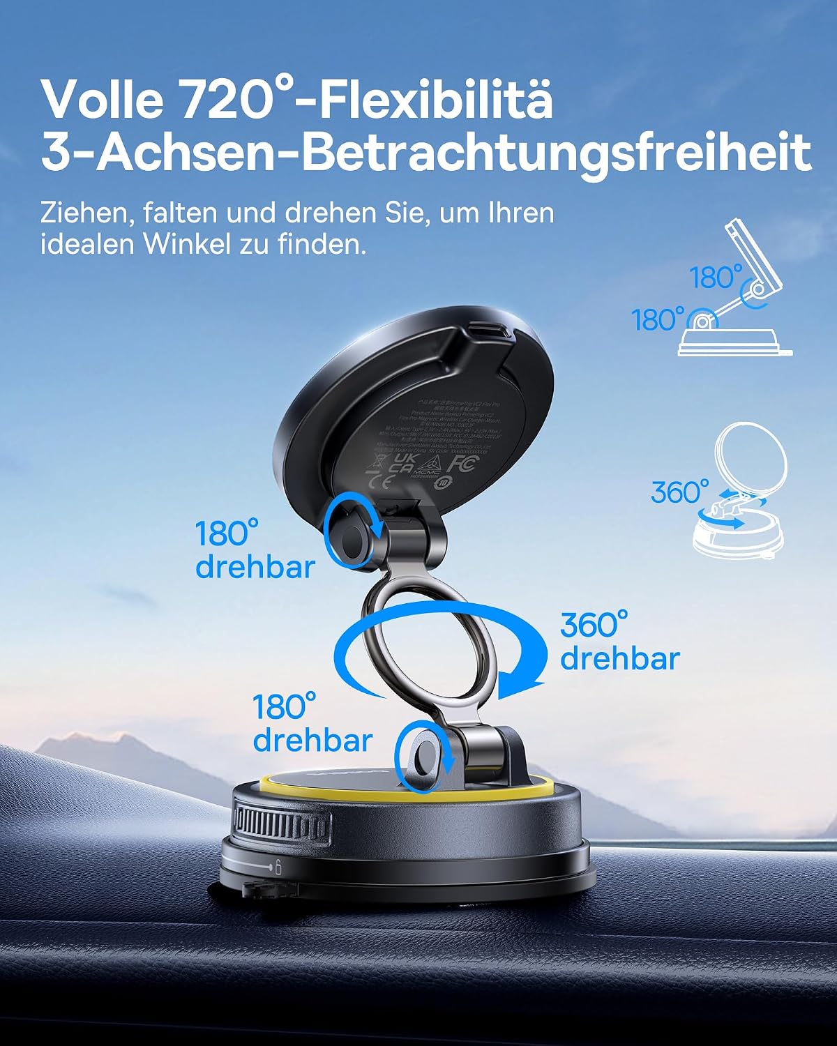 Detalle de Baseus VC2 Flex Pro 15W Handyhalterung
