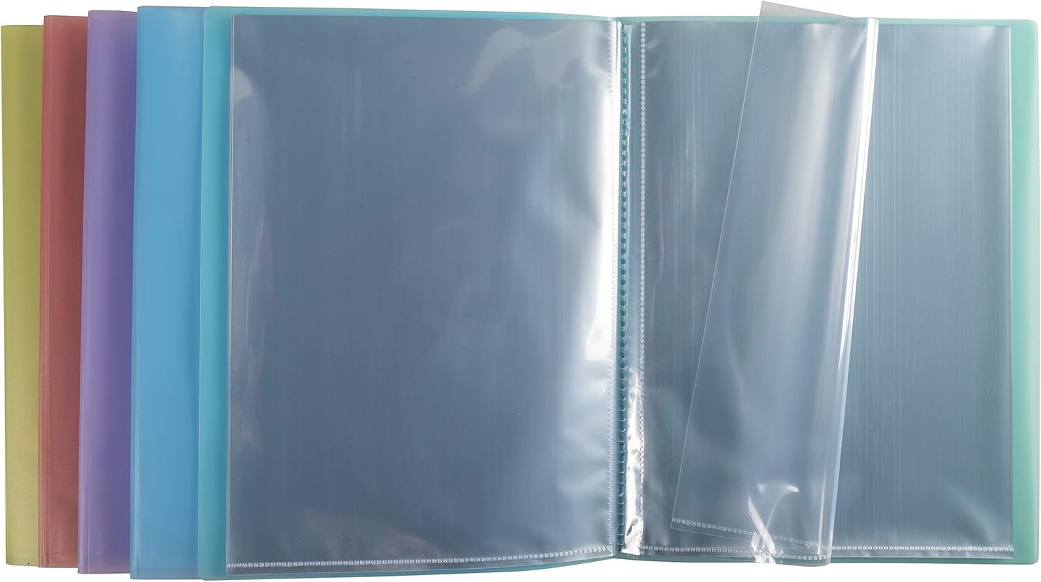 Thumbnail 4 de Exacompta Chromaline Pastel – Paquet de 5 protège-documents A4, 24 x 32 cm, 30 pochettes (60 vues)