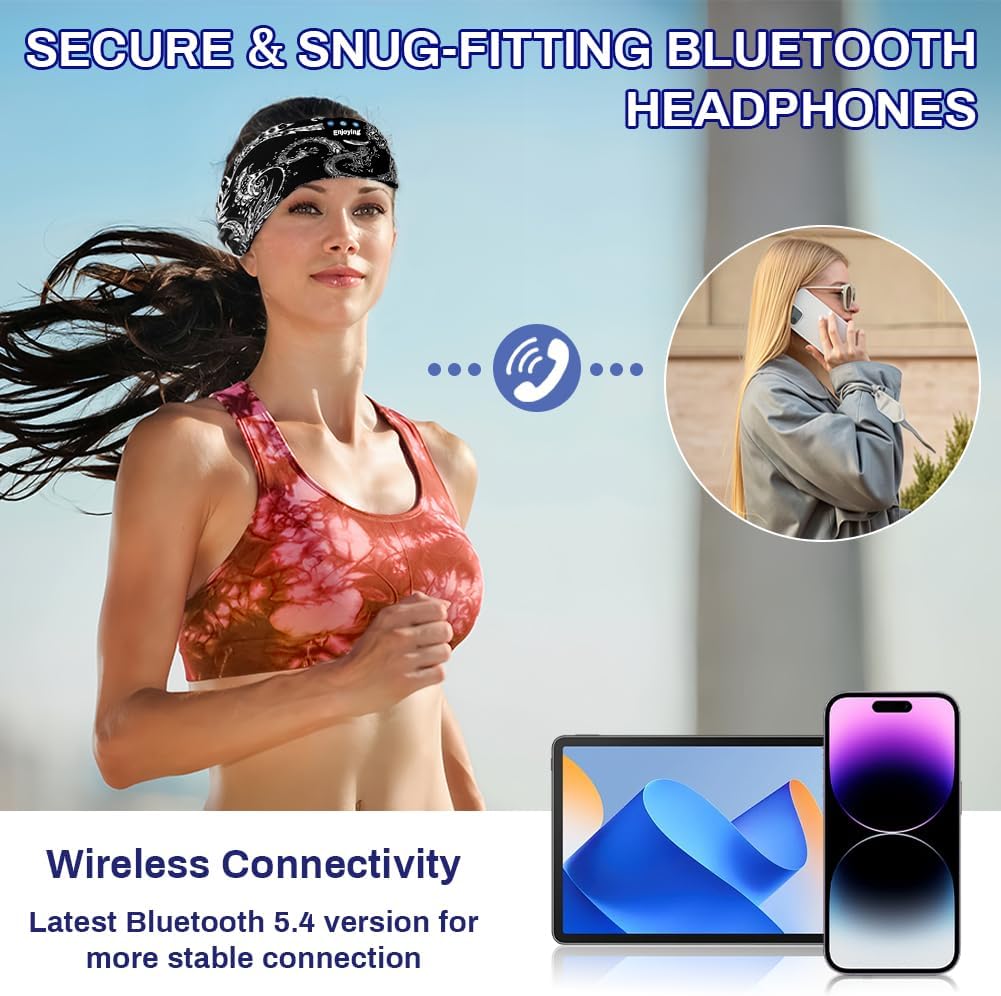 Thumbnail 5 de flintronic Schlafkopfhörer Bluetooth Stirnband