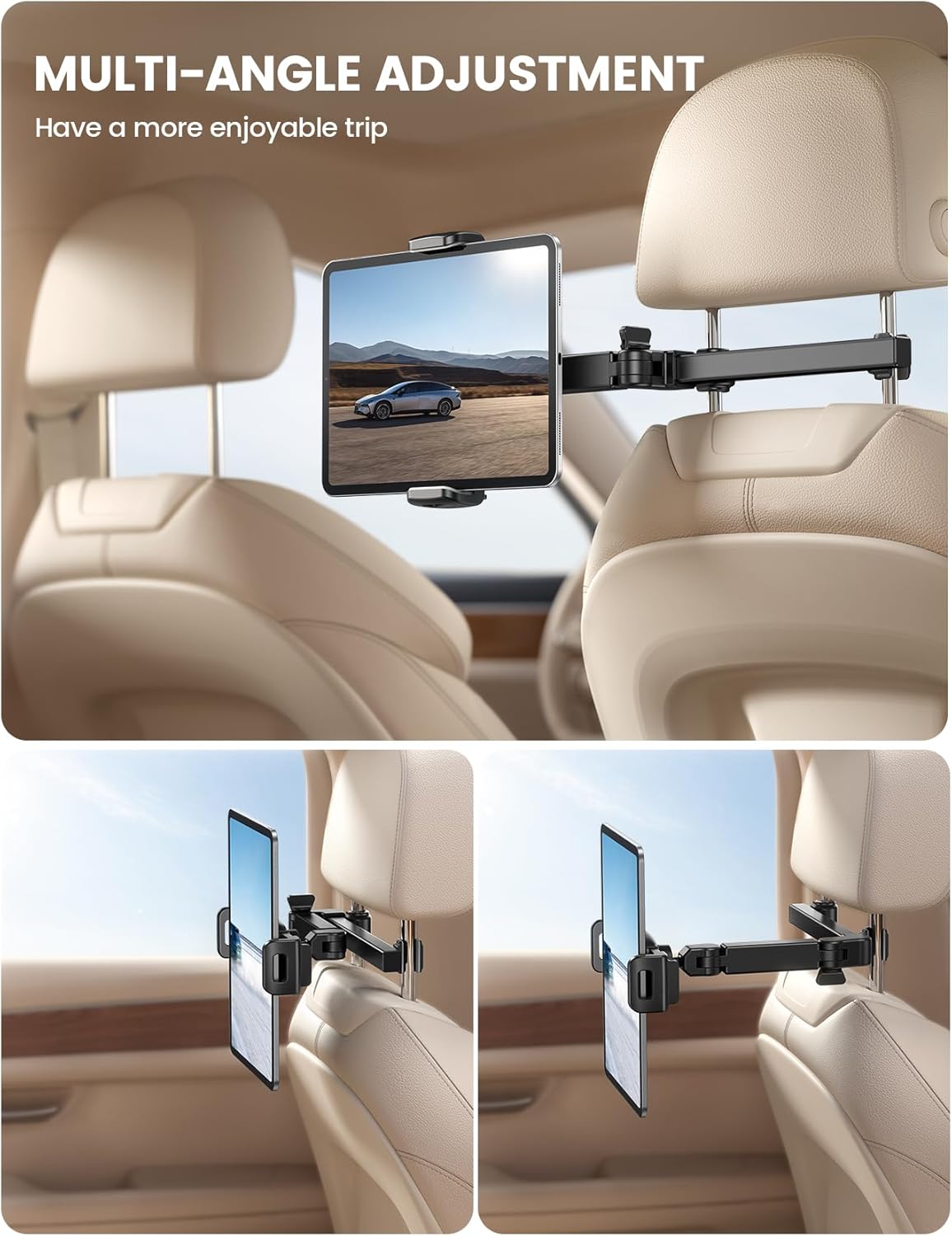 Thumbnail 2 de Lamicall Car Headrest Tablet Holder 3-in-1 for 4.7–11"