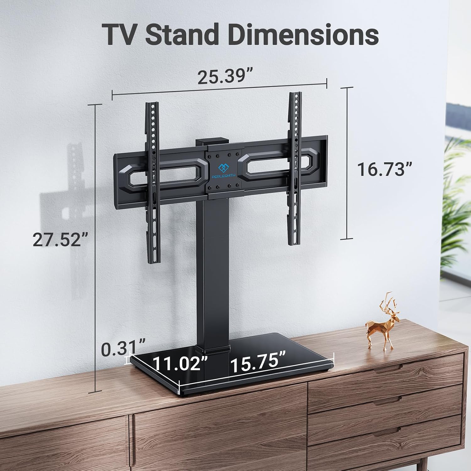 Thumbnail 6 de PERLESMITH PSTVS35 Universal Swivel TV Stand