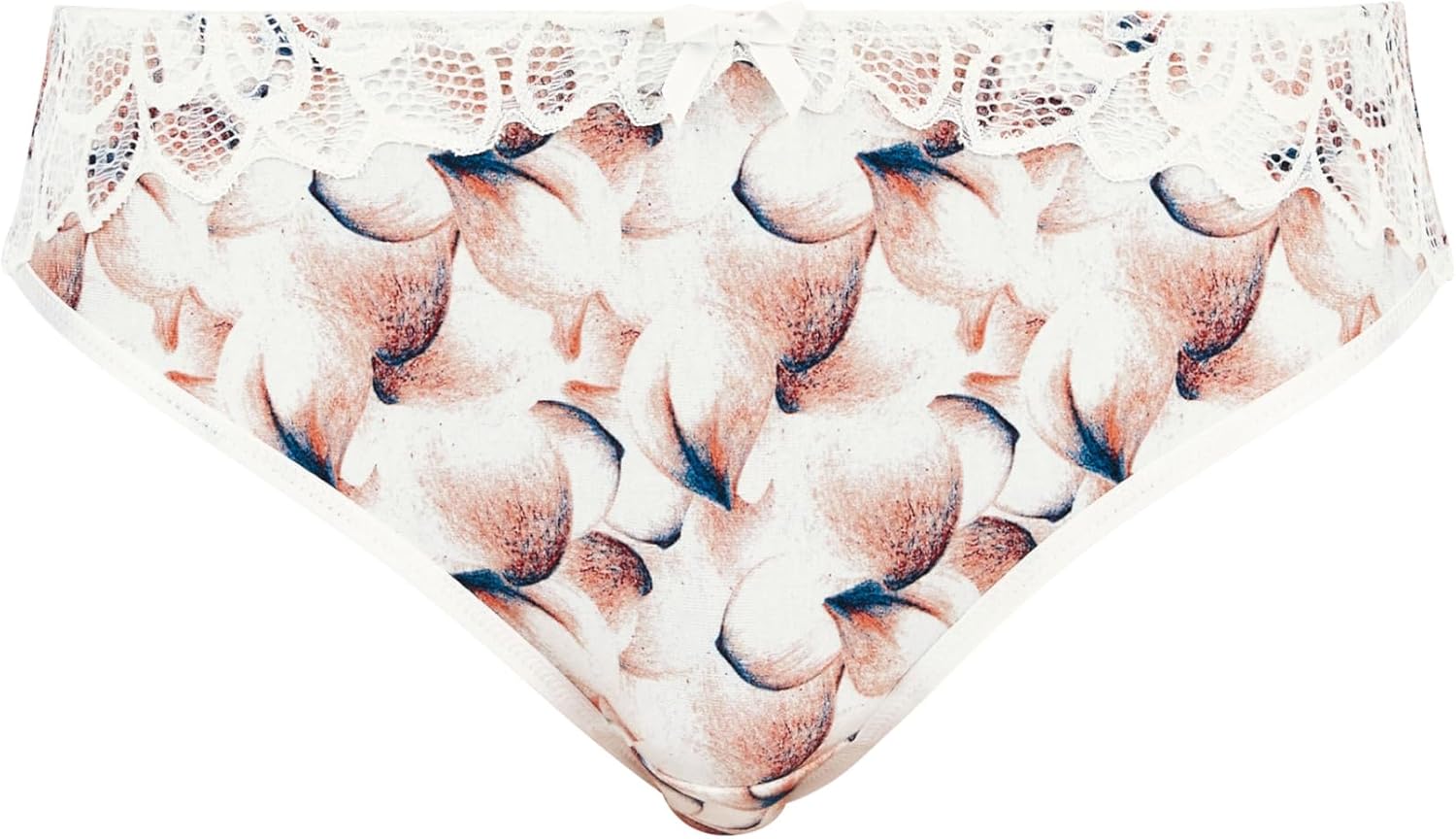 Thumbnail 4 de Sans Complexe Flora – Slip taille normale pour femme, coton bio imprimé avec dentelle florale
