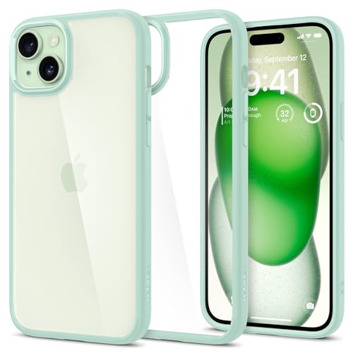 Detalle de Spigen coque iPhone 15 anti-jaune