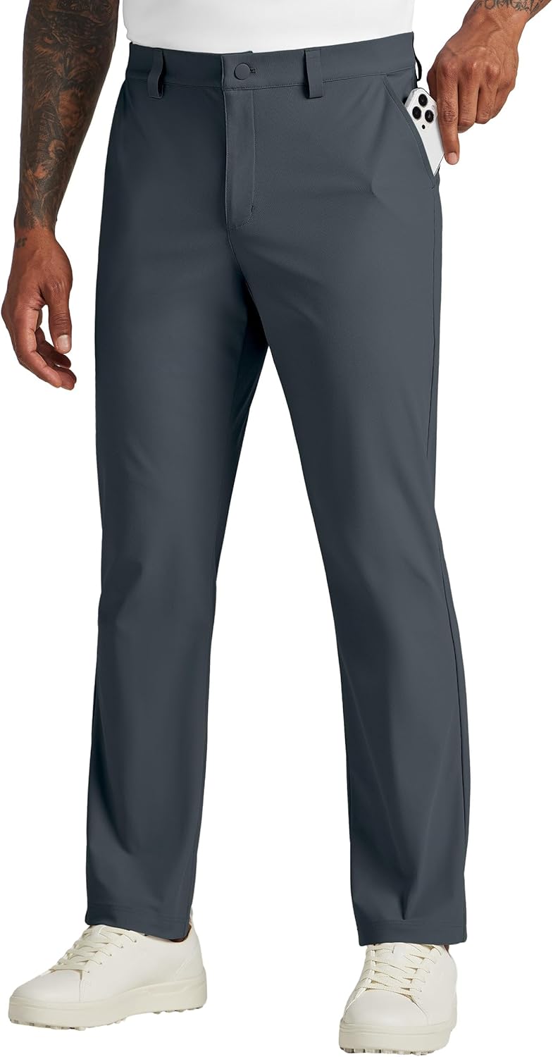 Detalle de Willit Men’s Golf Pants Stretch Comfy Work Dress Pants (Lightweight) with Pockets