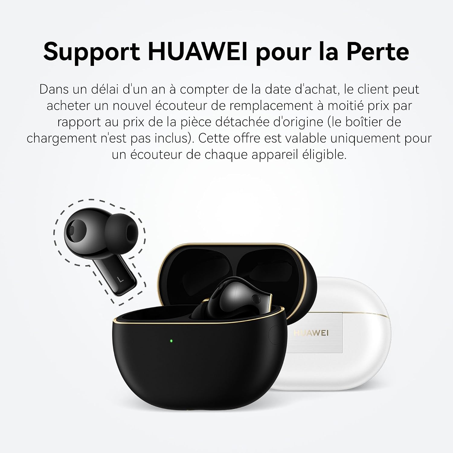Detalle de HUAWEI FreeBuds Pro 4 écouteurs — réduction active intelligente