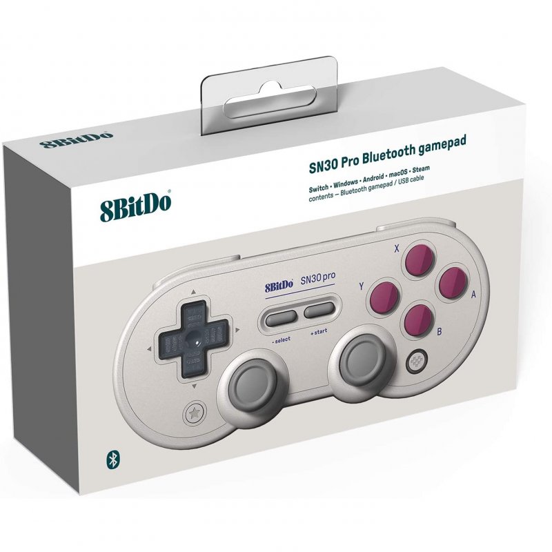 Thumbnail 2 de 8Bitdo SN30 Pro G Classic Gamepad: mando retro con conectividad moderna para Switch, Windows, Mac y Android