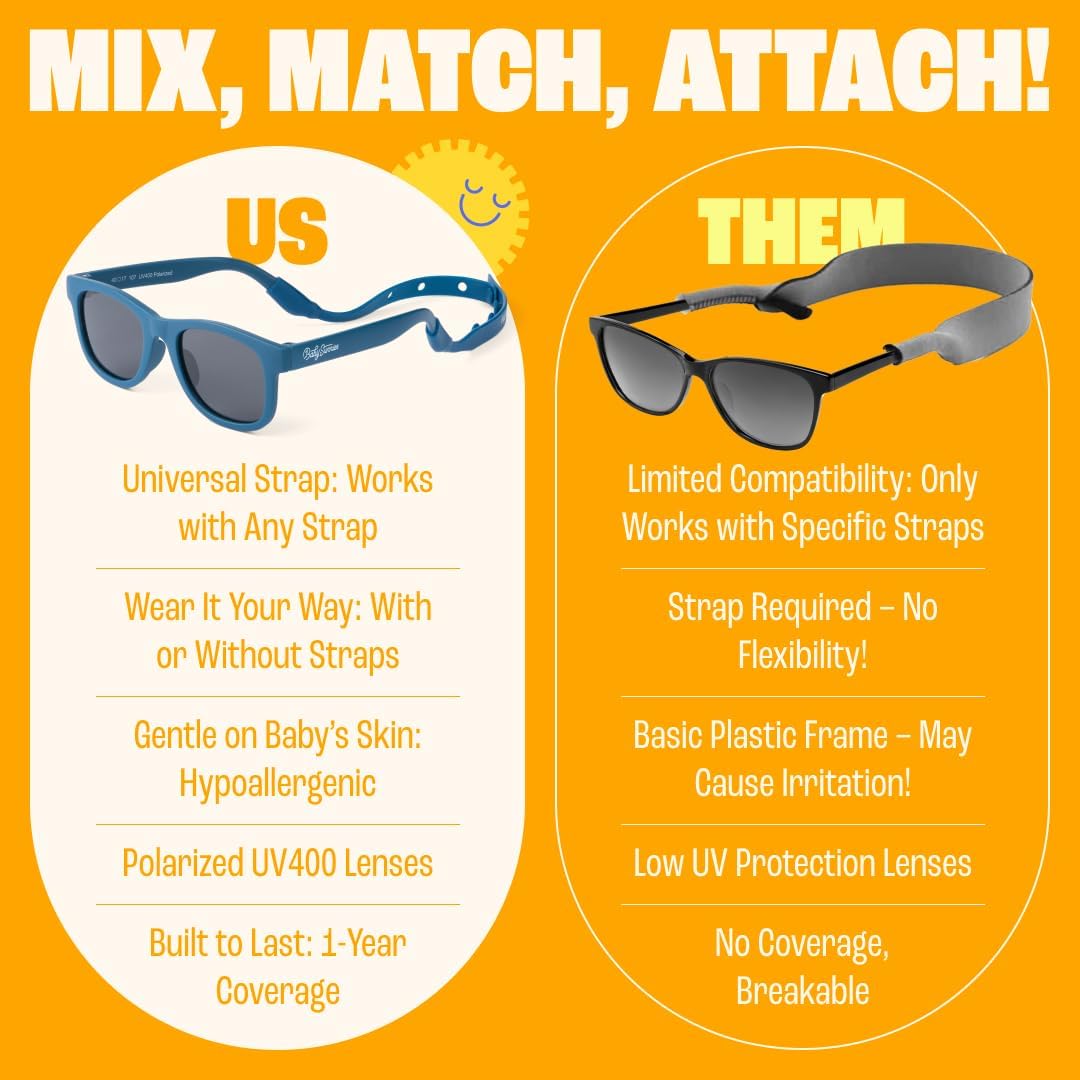 Thumbnail 2 de BABY SUNNIES Occhiali da sole polarizzati per bimbi 0-24 mesi con protezione UV e cinturino regolabile