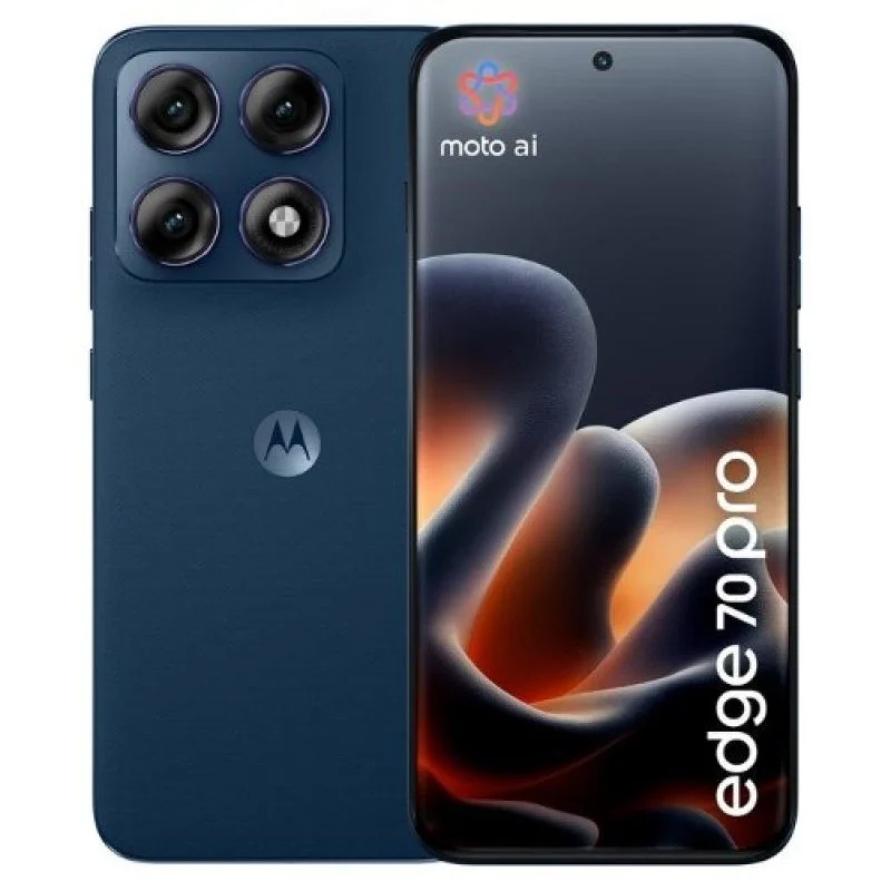 Detalle de Motorola Edge 70 Pro 5G 12GB/512GB — 6.78" AMOLED, Azul Oscuro