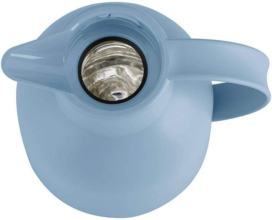Detalle de Emsa Samba F4010100 – dzbanek termiczny 1 l, Quick Press, pudrowy niebieski