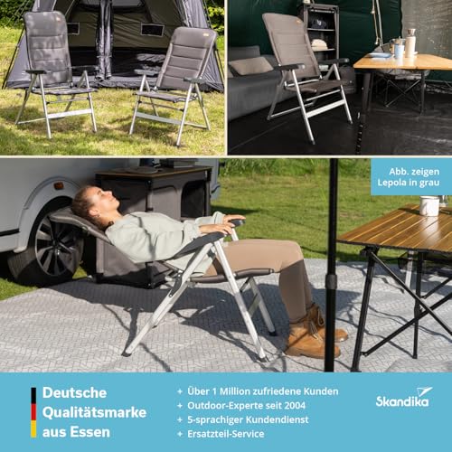 Thumbnail 6 de Skandika Lepola XL Camping-Klappstuhl aus Aluminium mit 7-fach verstellbarer Lehne